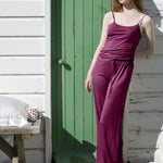 Silkspun Pajama Pants and Camisole in Mulberry pink