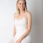 Women's Silkspun Slip Dress in Natural White