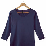 Women's  Silkspun 3/4 Sleeve Scoop in Navy