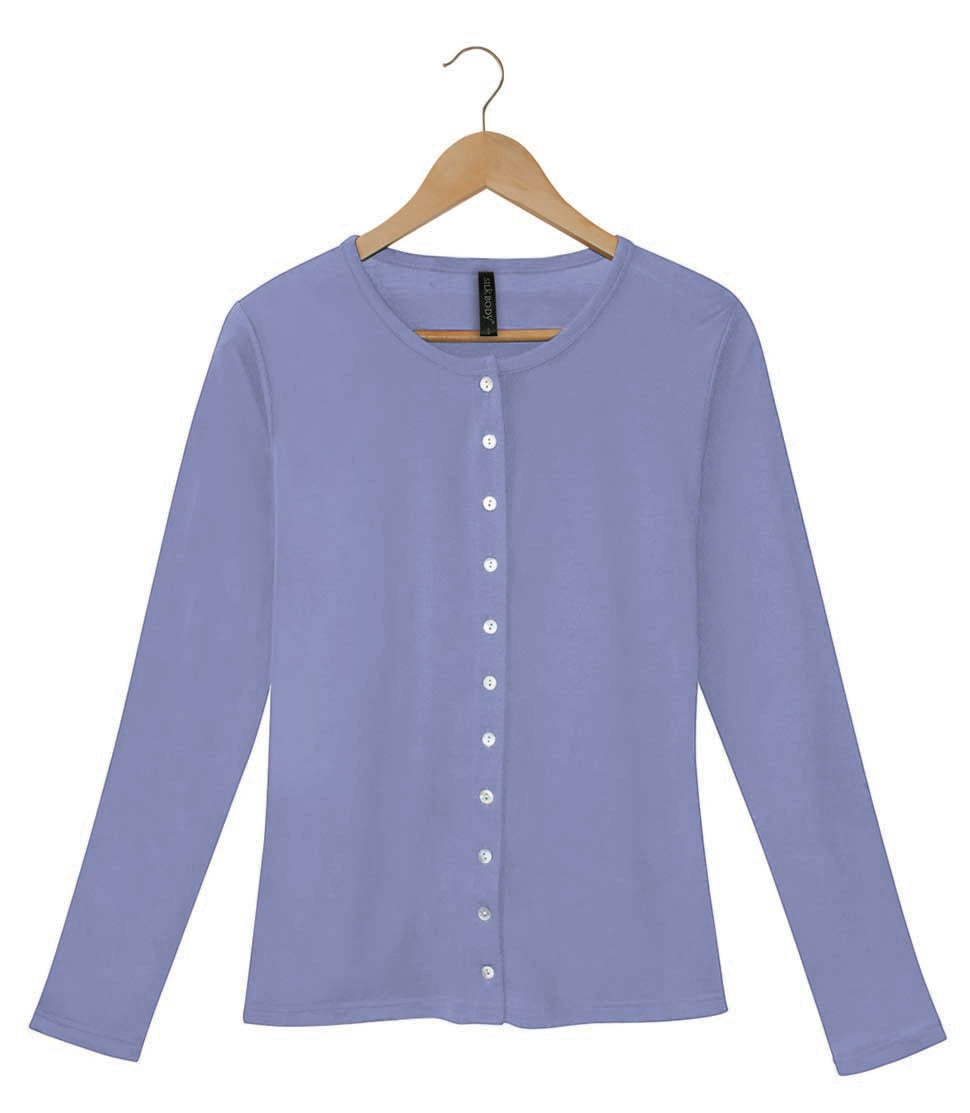 Women's Silkspun Cardigan in Forget-Me-Not Blue
