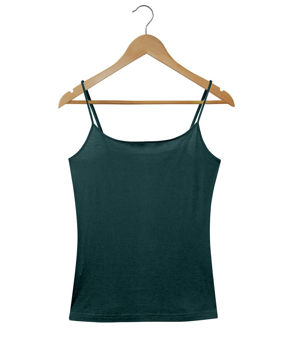 Women's Silkspun Long Camisole in Deep Sea