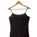 Women's Silkspun Long Camisole in Black