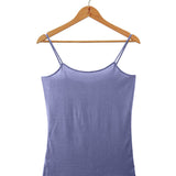 Women's Silkspun Long Camisole in Forget-Me-Not