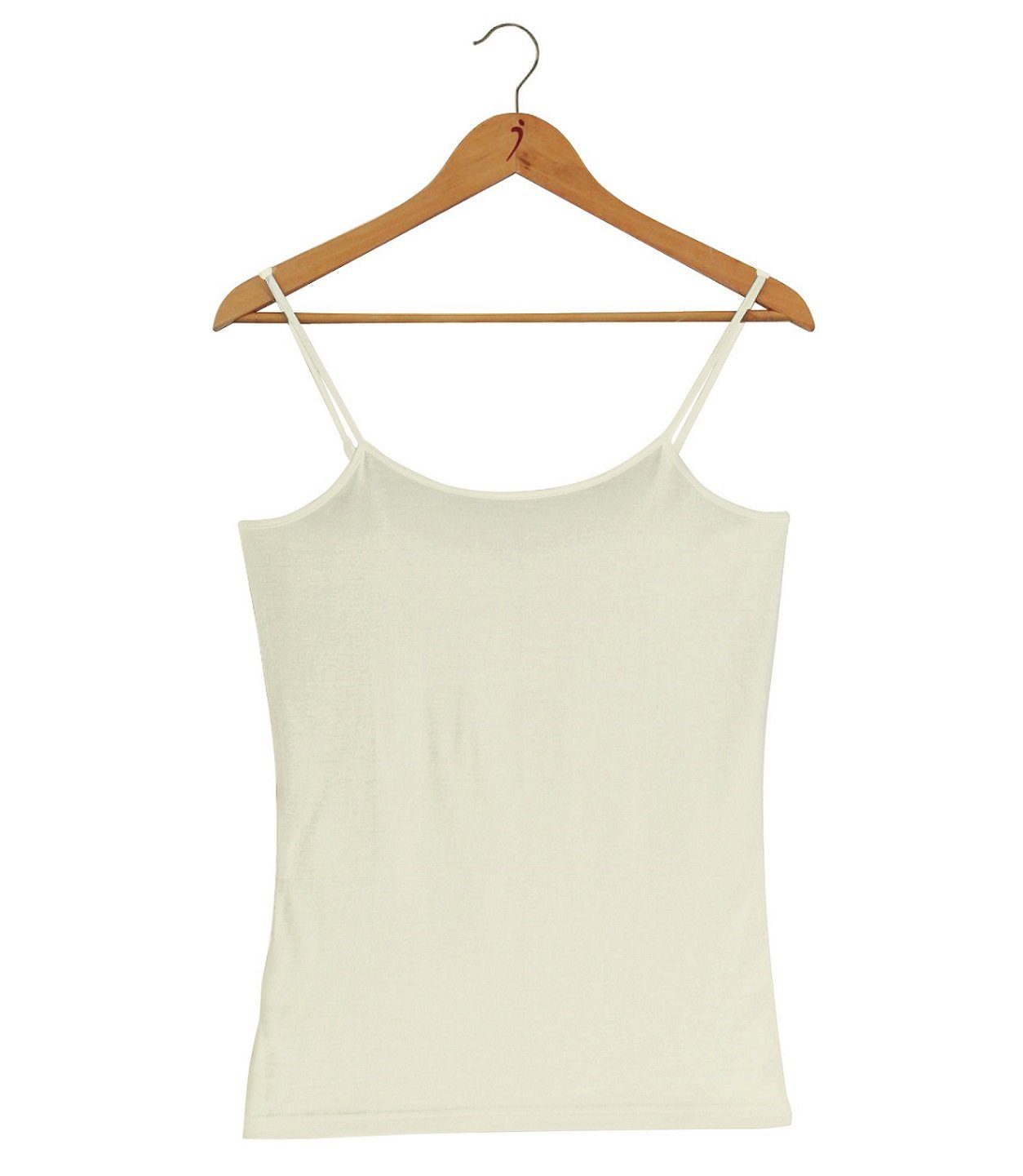 Women's Silkspun Long Camisole in Natural White