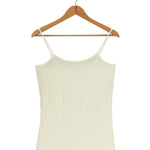 Women's Silkspun Long Camisole in Natural White