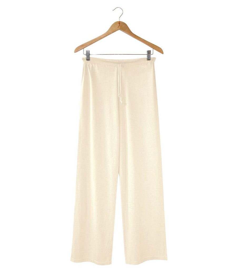 Women's Silkspun Pyjama Pants in Natural White