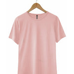 Women's Silkspun Short Sleeve Crew in Shell Pink