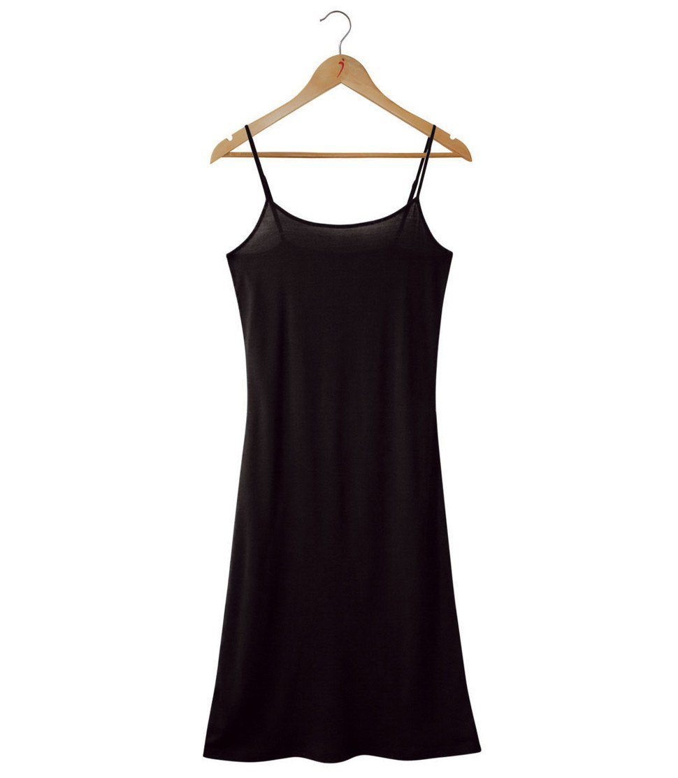 Women's Silkspun Slip Dress in Black