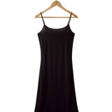 Women's Silkspun Slip Dress in Black