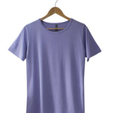 Women's Silkspun Short Sleeve Crew in Forget-Me-Not Blue