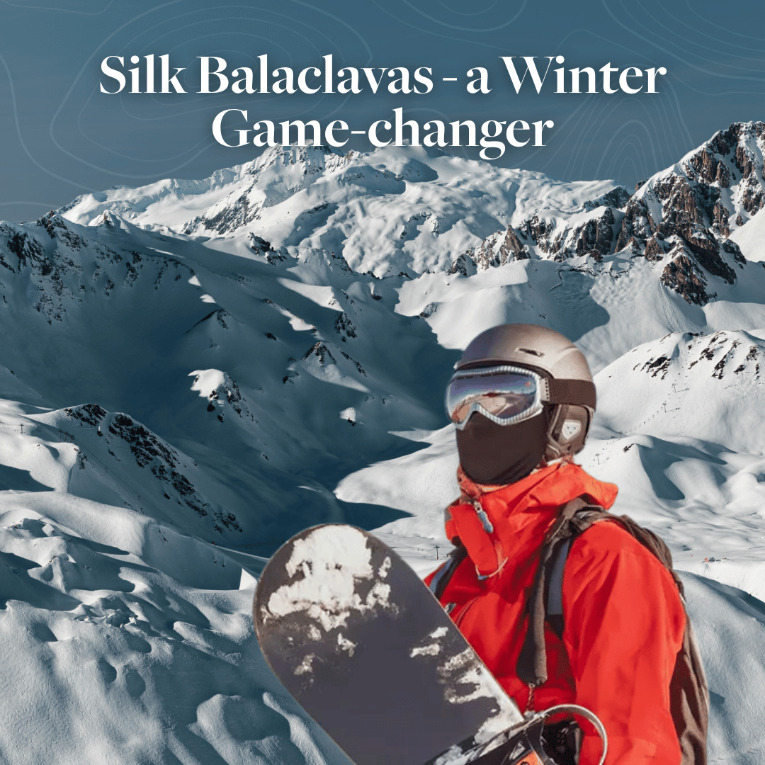 100% silk Balaclava for winter and outdoor adventures