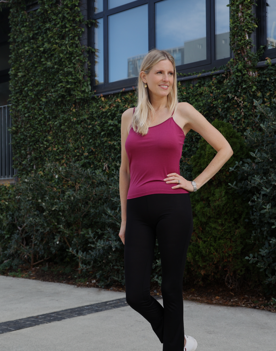 Organic Cotton Yoga Sets 12m to 8 year - Yoga Pant Pink, Swing Top