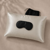 Premium Sleep With Silk Gift Set includes a 100% mulberry silk Signature Pillowslip and a pure silk Eye Mask beautifully presented in a 100% Georgette silk reusable gift bag.  Mix and match your choice of set from the range of colours available.