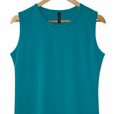 Silkspun Sleeveless Crew