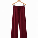 Women's Silkspun Lounge Pants in Port Royale in Bordeaux red