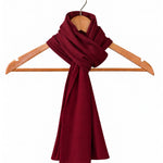 Silkspun Scarf in Bordeaux red