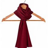 Silkspun Scarf in Bordeaux red