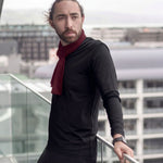Silkspun Unisex Scarf in Bordeaux red