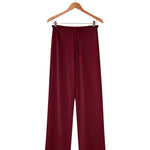 Silkspun 100% natural Pyjama Pants in Bordeaux red, featuring a loose elastic waist with drawstring