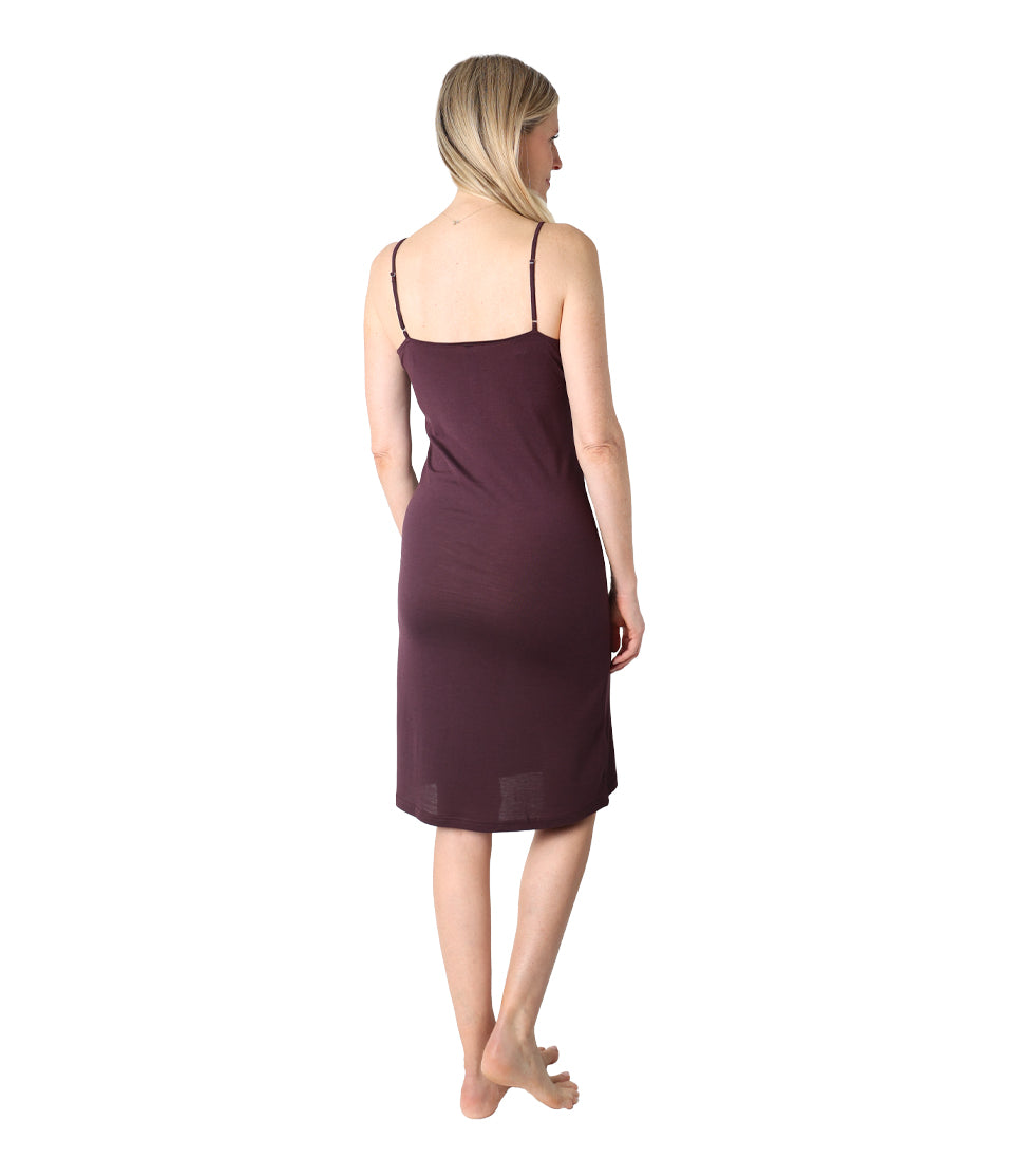Women's Silkspun Slip Dress in Port Royale shown from behind