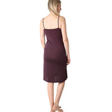 Women's Silkspun Slip Dress in Port Royale shown from behind
