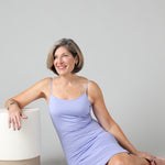 Women's Silkspun Slip Dress in Forget-Me-Not blue