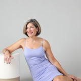 Women's Silkspun Slip Dress in Forget-Me-Not blue