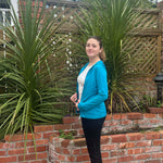 Women's Silkspun Hoodie in Electric Blue