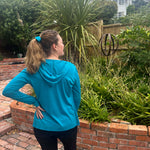 Women's Silkspun Hoodie in Electric Blue