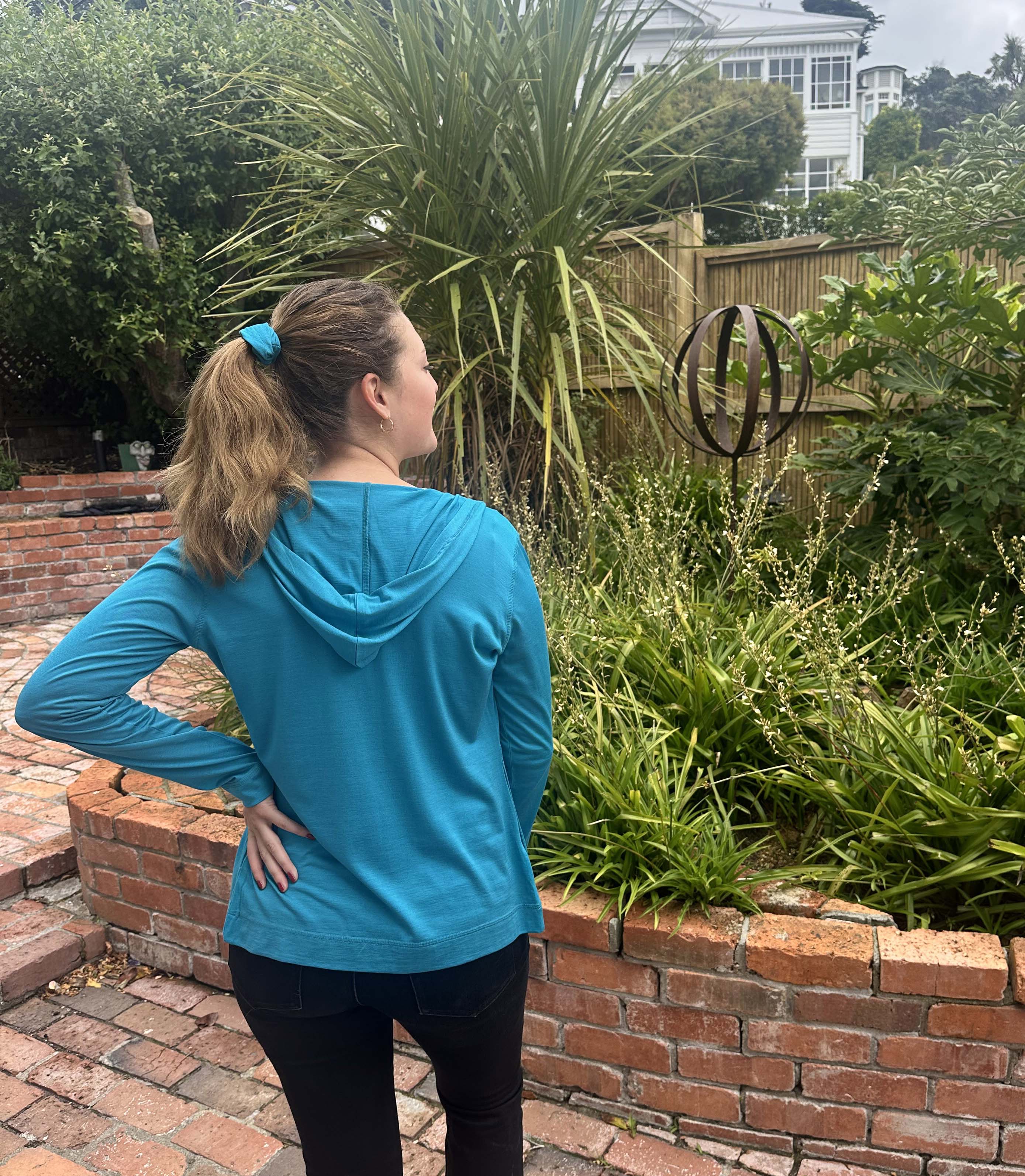 Women's Silkspun Hoodie in Electric Blue