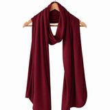 Silkspun Wrap Scarf in Bordeaux red