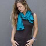 Silkspun Unisex Wrap Scarf in Electric Blue