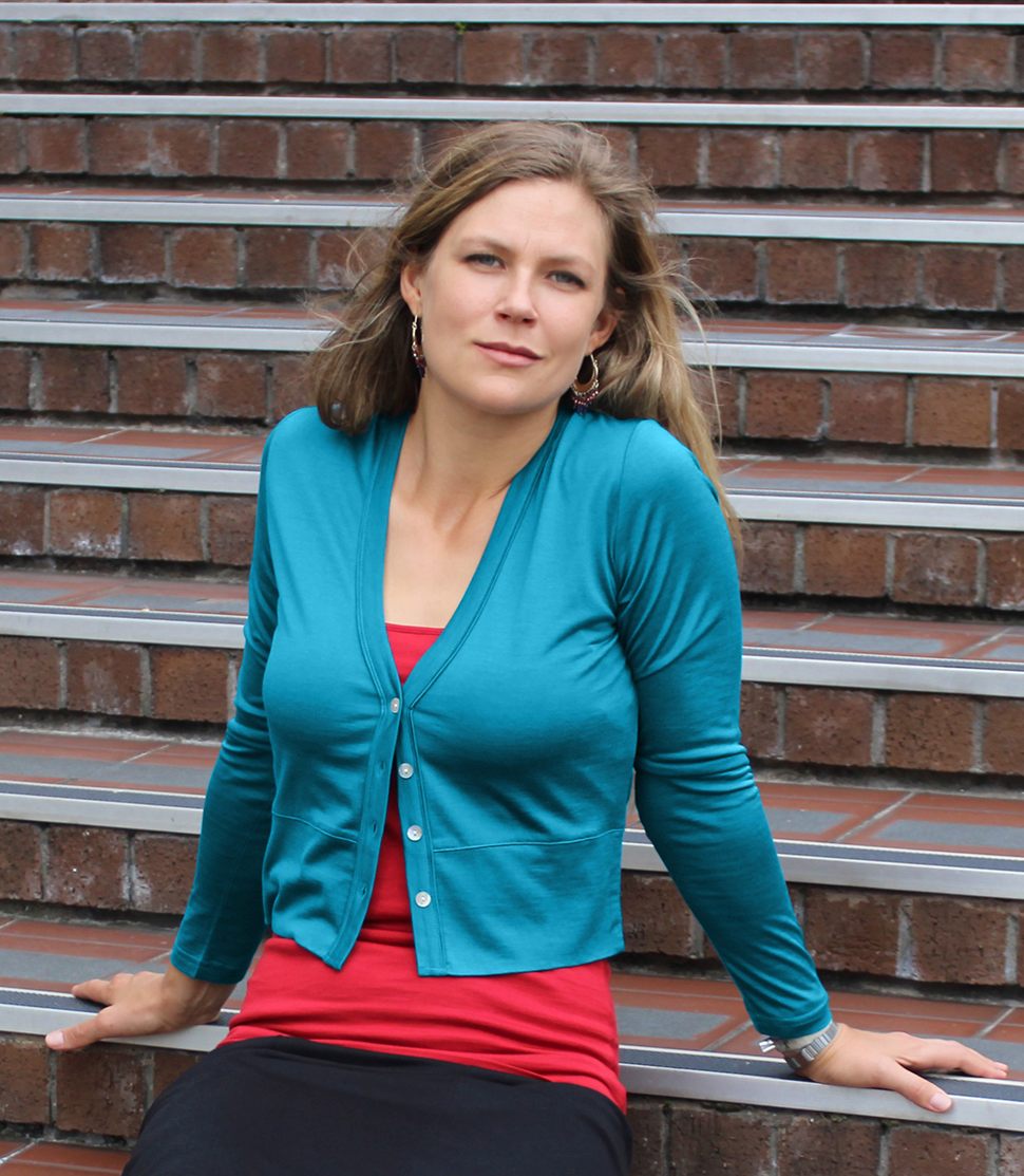 Silkspun V Neck Button-front Cardigan with fitted waist