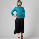 Silkspun 3/4 Sleeve V Neck