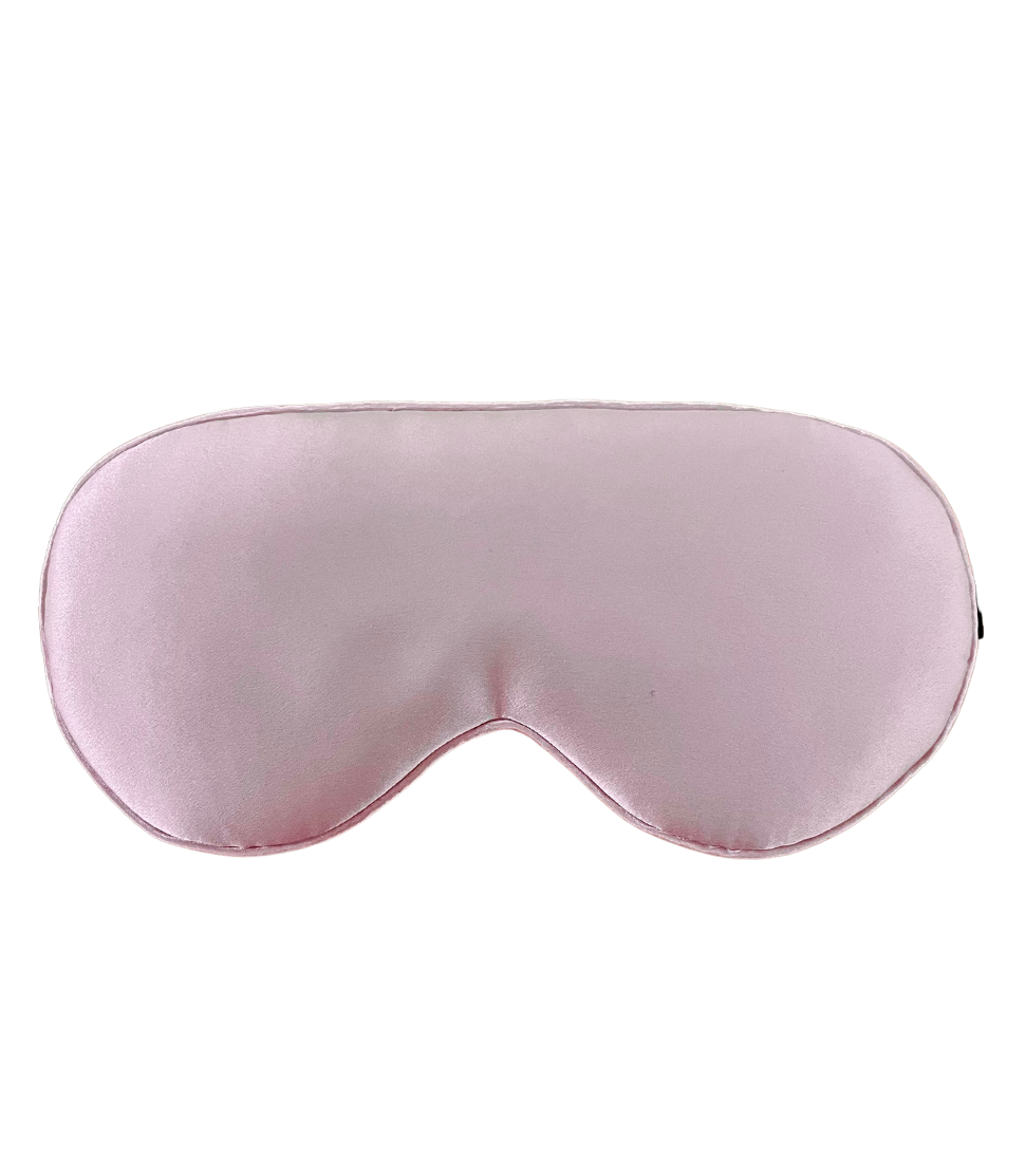Puresilk Eye Mask in Pink Mist with adjustable elastic band