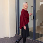 100% natural silk/merino/cotton Silkspun Poncho in a range of colours