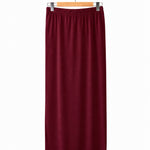 Women's Silkspun Slimline Skirt in Bordeaux red 