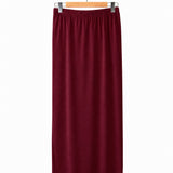 Women's Silkspun Slimline Skirt in Bordeaux red 