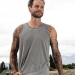 Silkspun Sleeveless Crew for men in Perfect Grey