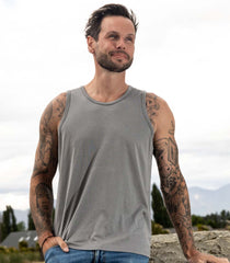 Silkspun Sleeveless Crew for men in Perfect Grey