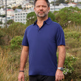 Silkspun Short Sleeve Polo Shirt - Clearance; Navy Size XXXL