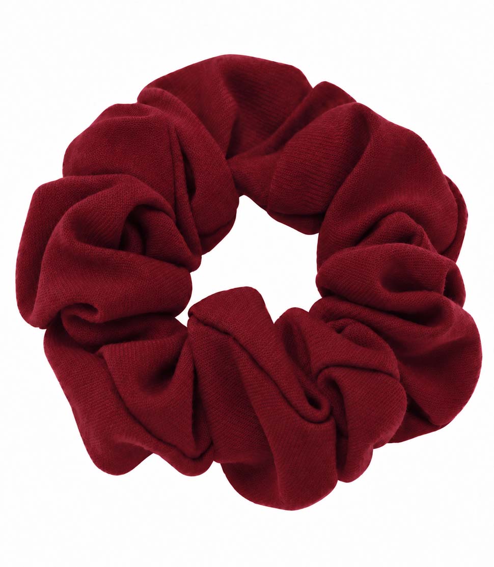 Silkspun Scrunchie in Bordeaux