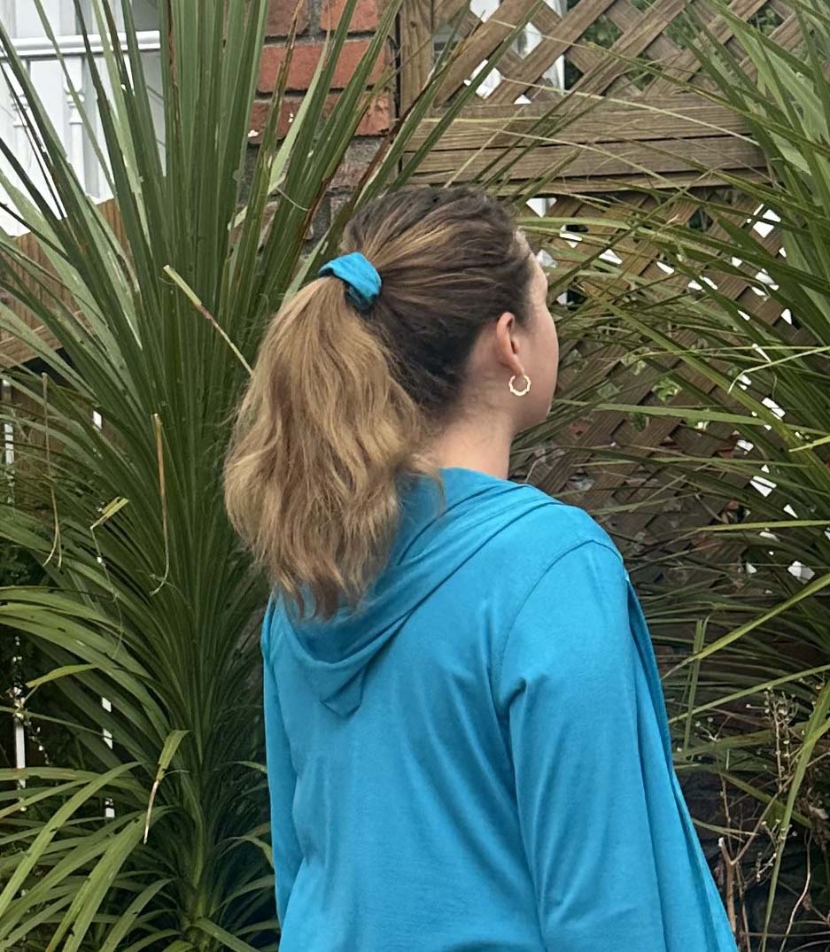 Silkspun Scrunchie in Electric Blue