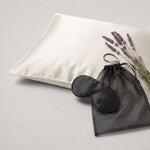 Our Premium Sleep With Silk Gift Set includes a 100% mulberry silk Signature Pillowslip and a pure silk Eye Mask in your choice of colour combination.  Beautifully presented in a 100% Georgette silk reusable gift bag with drawstring closure.
