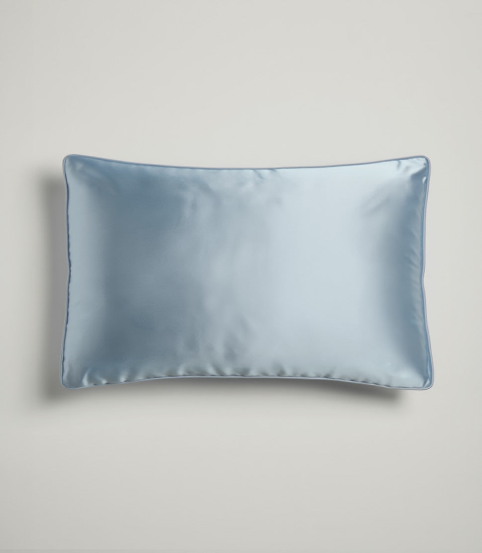 SilkLiving Signature Puresilk Pillowslip - 100% mulberry silk in Angel Blue
