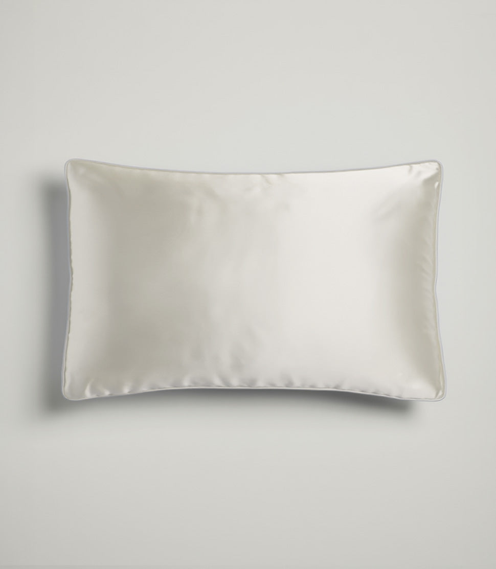 SilkLiving Signature Puresilk Pillowslip - 100% mulberry silk in Natural White