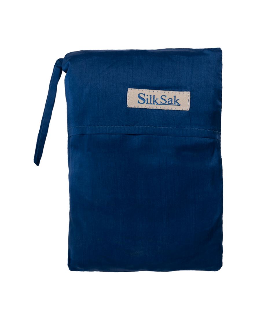 100% Silk Double Silksak in Prussian Blue