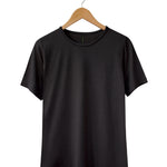  Men's 100% Puresilk Short Sleeve Crew in Black
