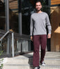 Men's Silkspun Lounge Pants in Port Royale with a Long Sleeved Crew in Perfect Grey