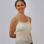 Women's 100% Pure Silk Camisole in Natural White